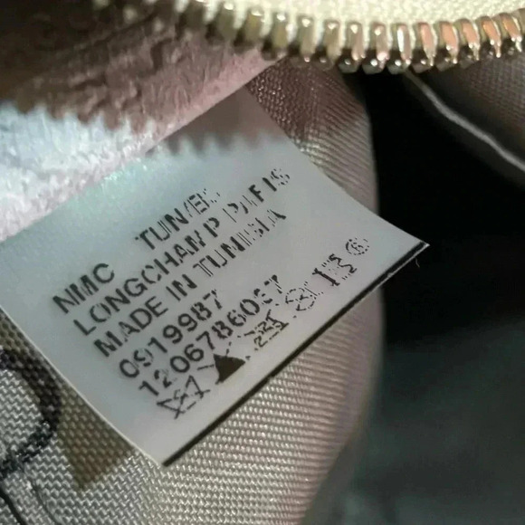 Longchamp cream leather quadri 2 way satchel handbag - Picture 4 of 14